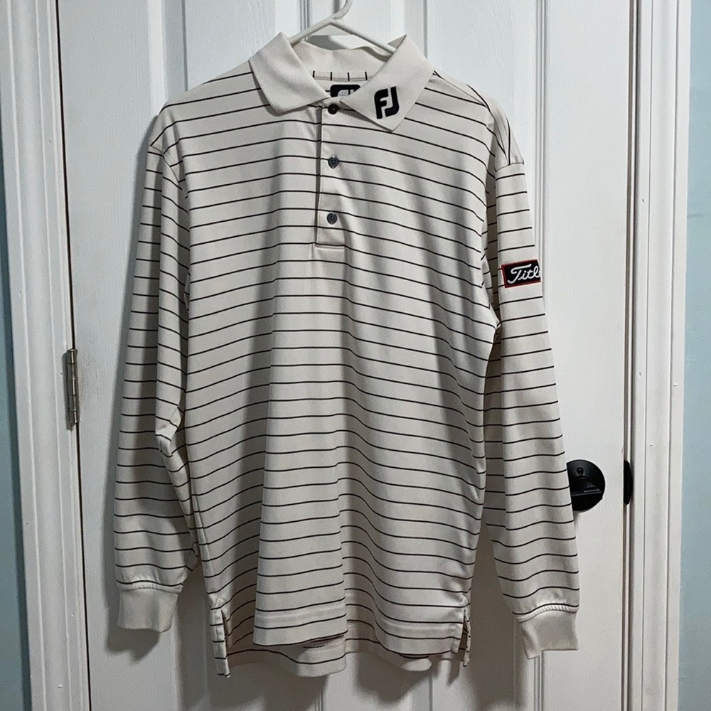Titleist striped long sleeve thermal shirt size s